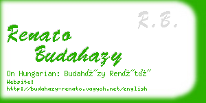 renato budahazy business card